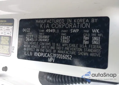 2023 Kia Sportage Hybrid Lx z USA, uszkodzony, nr VIN KNDPUCAG7P7016052